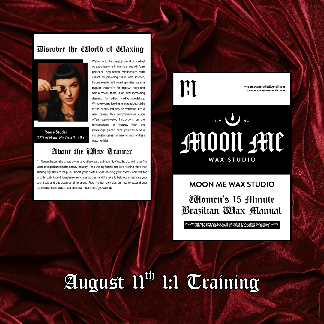 In Person Women's Brazilian Wax 1:1 Training - August 11th, 2026